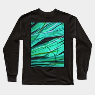 Abstract Grass 1 Digitally Enhanced 5 Long Sleeve T-Shirt